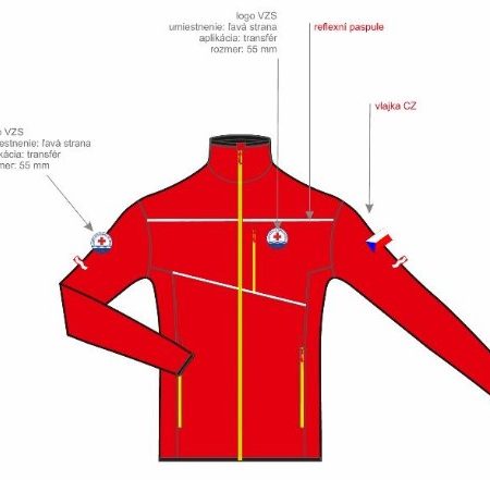 Mikina VZS červená HighPoint